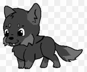 Download Baby Wolf Niko - Transparent Background Cartoon Wolf Png,Wolf Cartoon Png