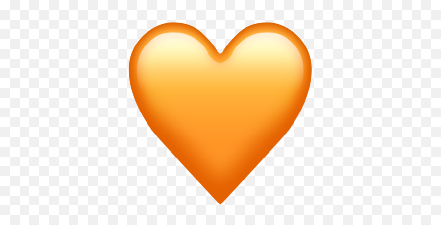 Heart Emoji - Iphone Orange Heart Emoji Png,Snapchat Heart Filter Png
