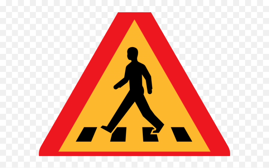Walkway Clipart Pedestrian Lane - Cross The Street Clipart Clipart Triangle Shaped Objects Png,Walkway Png