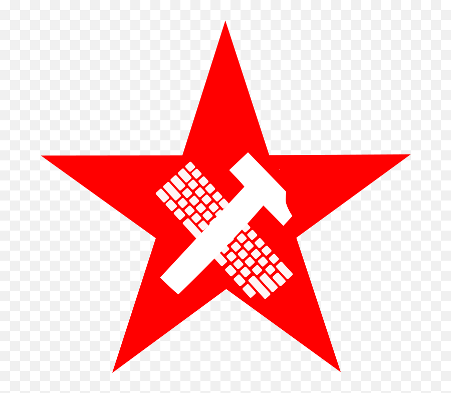 Hammer And Keyboard In Star Vector Illustration Public - Virgin Radio Lebanon Logo Png,Star Vector Transparent