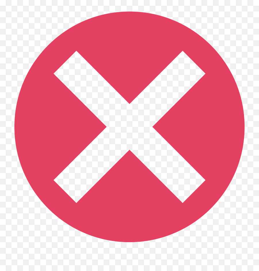 Transparent Cross X Mark In Red Circle Png Logo