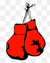 Red Boxing Gloves Tattoo - Clipart Transparent Background png