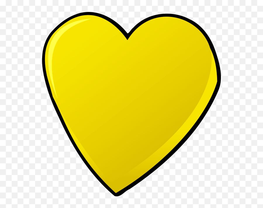 Yellow Heart Transparent Png Image High Quality Free - Heart,Transparent Hearts
