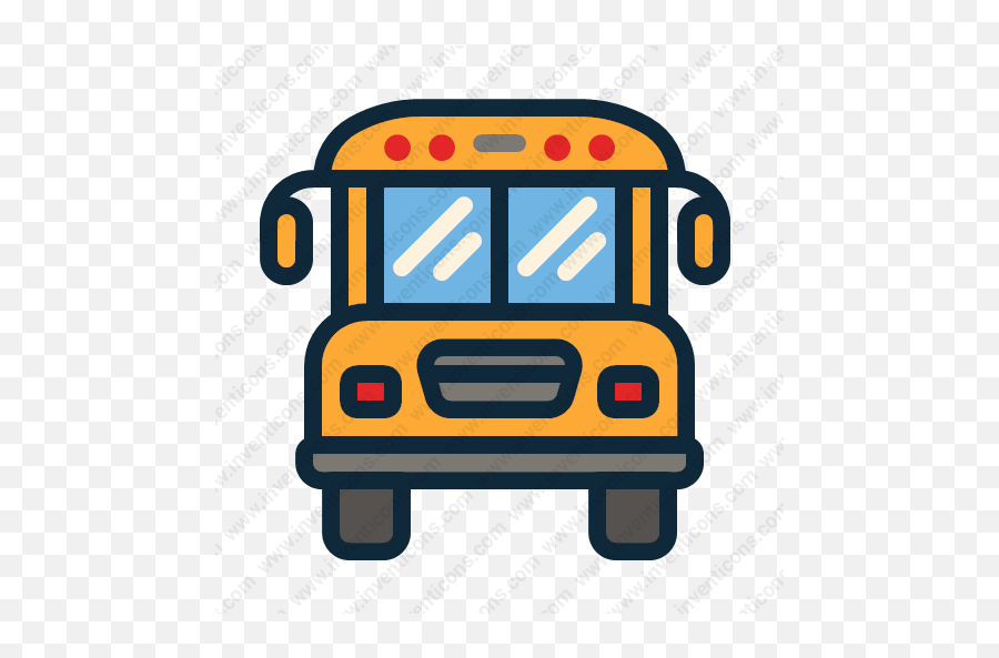 Download School Bus Vector Icon Inventicons - Commercial Vehicle Png,School Vector Icon