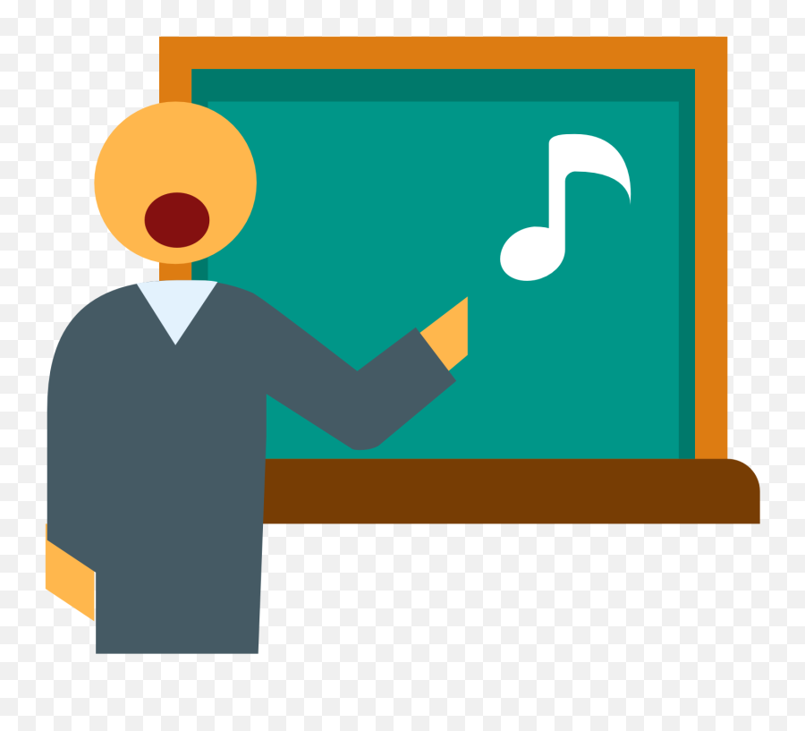 Teacher In Music Lesson Png Clipart - Music Teacher Icon Png,Teacher Clipart Png