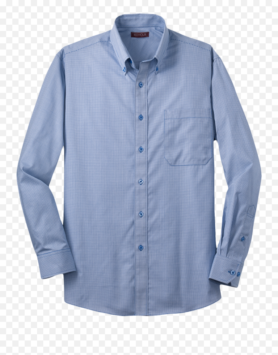 Mini Check Non Iron Button Down Shirt - Dress Shirt Png,Shirt Button Png