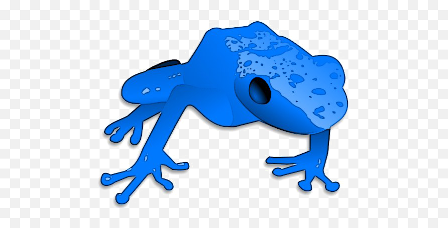 Poison Dart Frog Png Transparent - Blue Frog Clip Art,Transparent Frog