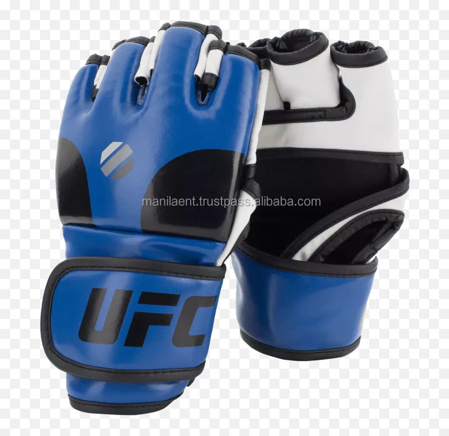 New Custom Made Muay Thai Sand Bag Ufc Mma Half Finger - Mma Blue White Gloves Png,Mma Glove Icon