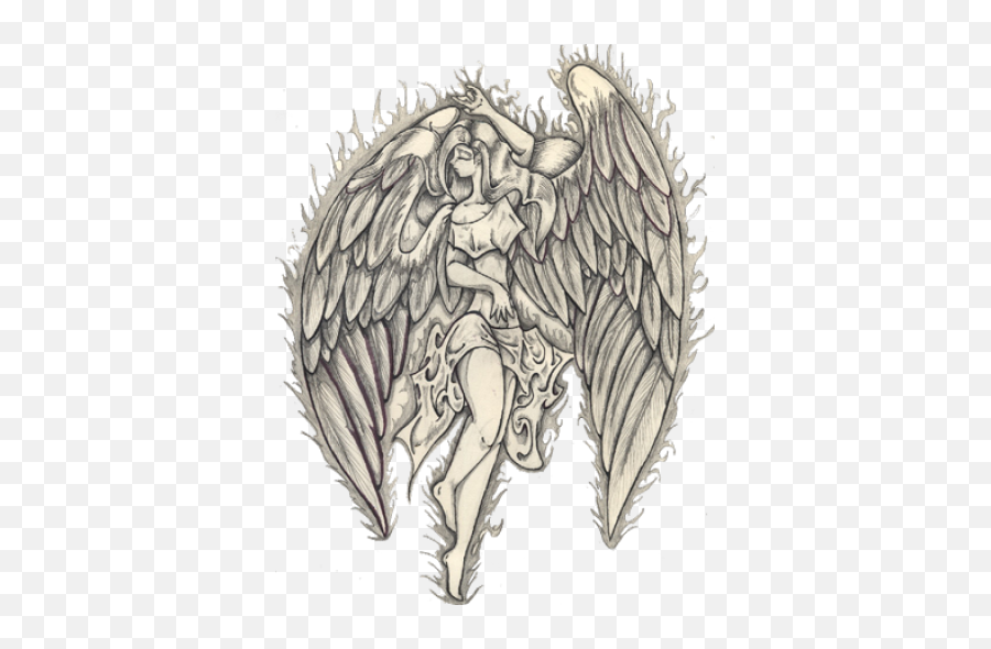Download Angel Tattoos Png Image Hq - Angel Tattoo Png,Archangel Png