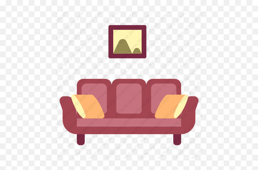 Download Couch Vector Icon Inventicons - Furniture Png,Couch Icon Vector