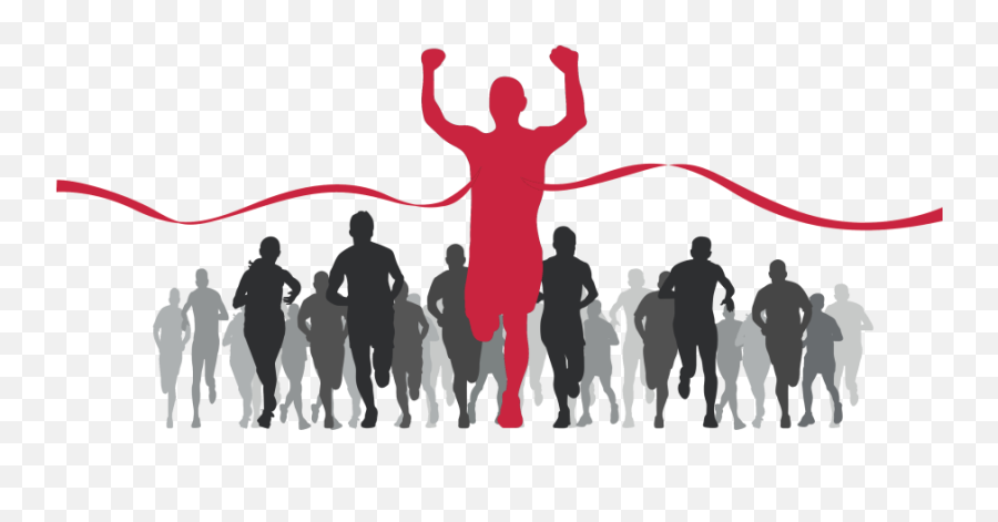 Download Finish Line Png - Runner Finish Line Silhouette,Finish Line Png