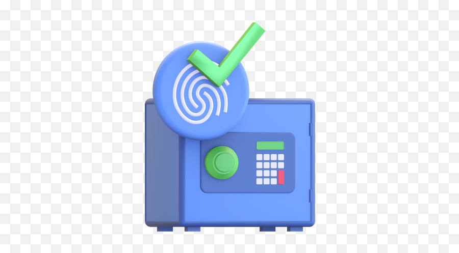 Biometric Icon - Download In Line Style Safe Box 3d Icon Png,Biometrics Icon