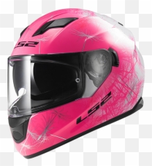 Casco De Moto Rosa - Full Face Ladies Helmets png
