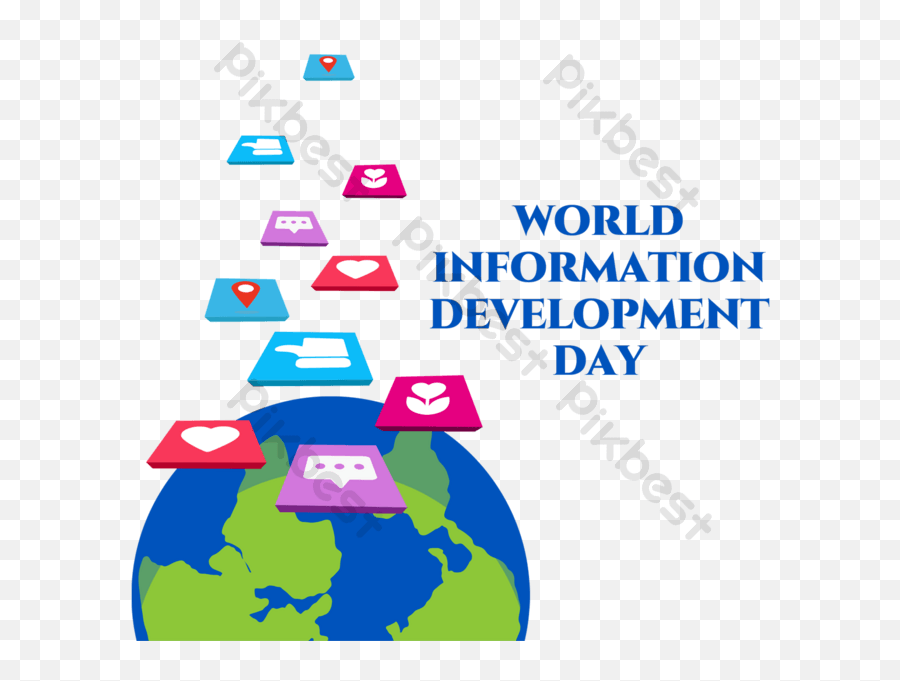 World Development Information Day Earth Icon Floating Png Google