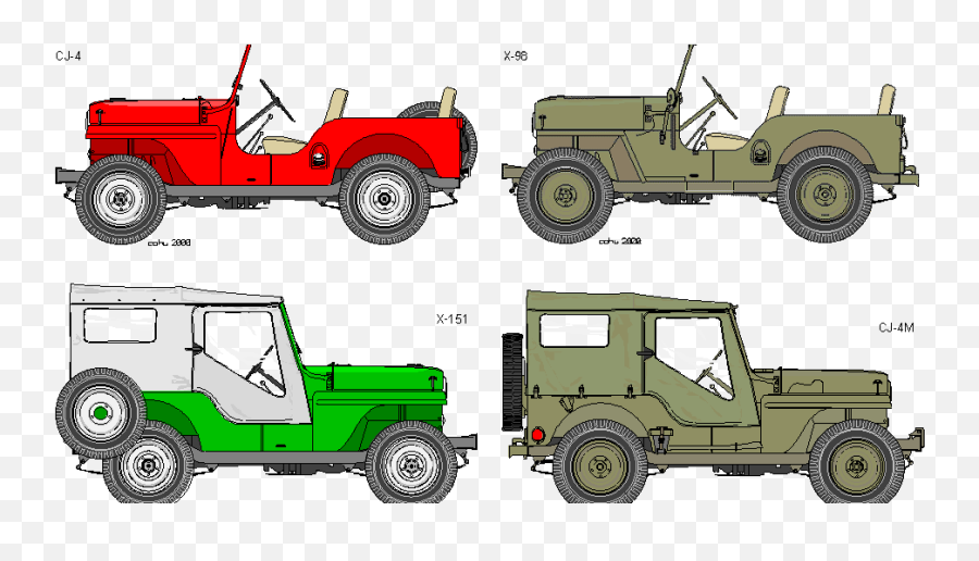 Willys Evrensel Jeep Tasarmlar 1949 - 1952 Png,Icon Cj3b For Sale