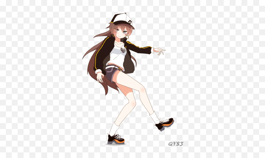 Anime Girl Fortnite Dance Sticker - Anime Girl Fortnite Png,Anime Girl Gif Icon