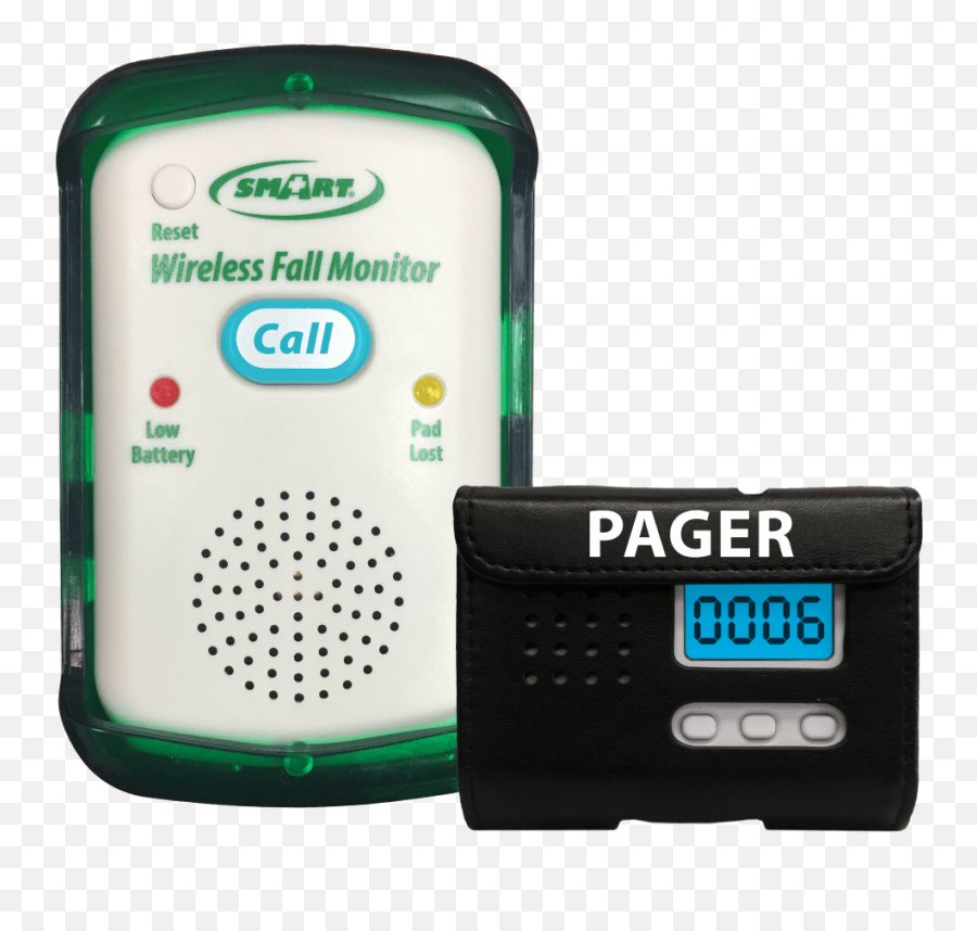 Quiet Wireless Fall Alarm Monitor Pager Not Included - Smart Caregiver Png,Pager Png