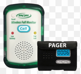 Quiet Wireless Fall Alarm Monitor Pager Not Included - Smart Caregiver Png,Pager Png