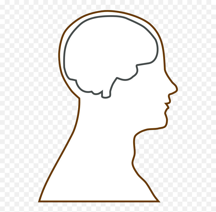 Head And Brain Outline Png Svg Clip - Conscience,Brain Outline Png