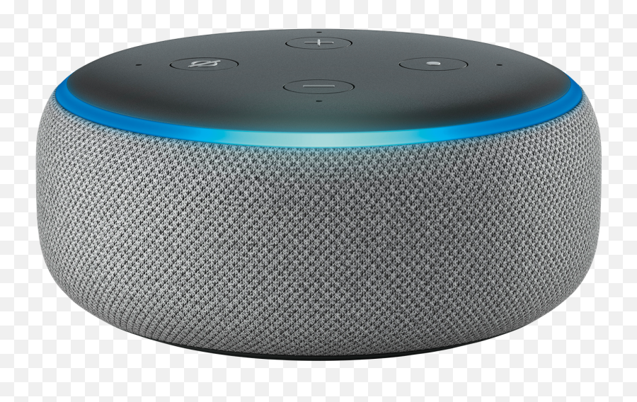 Amazon Echo Dot 3rd Generation Light Grey - Lufthansa Echo Dot 3 Gris Png,Amazon Transparent