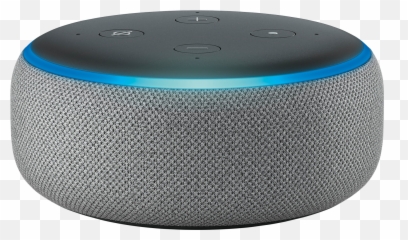 Amazon Echo Dot 3rd Generation Light Grey - Lufthansa Echo Dot 3 Gris Png,Amazon Transparent