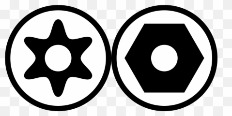 Screw Head - Hex Screw With Pin Png,Bolt Head Png