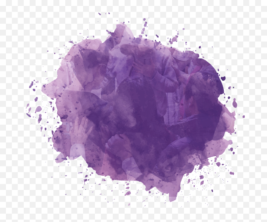 Download Experience How Prayer Changes Everything - Transparent Purple Watercolor Splash Png,Color Splash Png