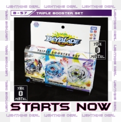 Takara Tomy Beyblade Burst B57 Triple Booster Set Verno Nfc Png