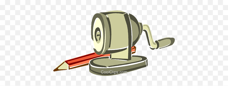 Pencil Sharpener Royalty Free Vector Clip Art Illustration - Clip Art Pencil With Sharpener Png,Pencil Sharpener Png