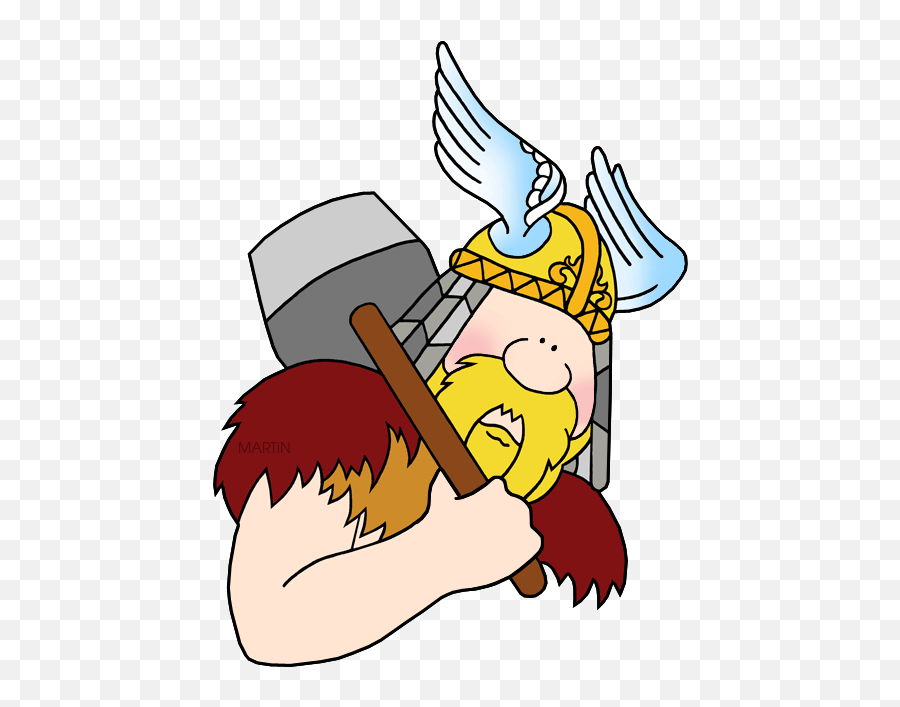 Vikings Clip Art - Viking Gods For Kids Png,Thor Logo Clipart