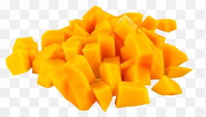 Fruit Mango In Pieces Transparent Png - Transparent Mango Cubes Png,Mango Png