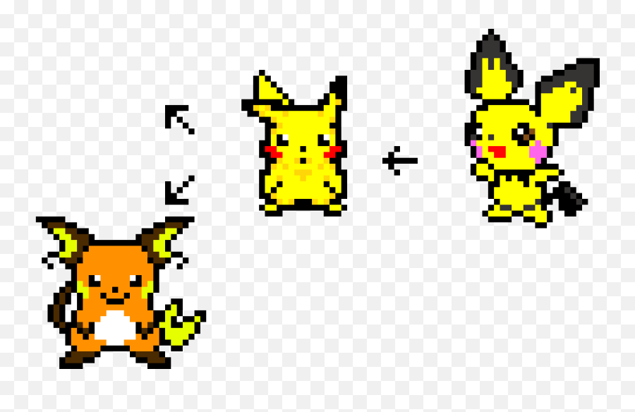 Download Wip Pichu Evolution - Pichu Pokemon Pixel Art Png,Pichu Transparent