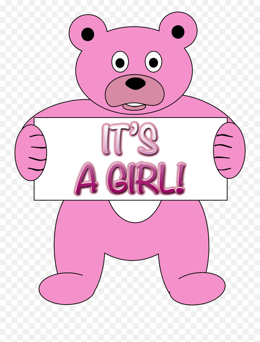 Its A Girl Png Picture 388307 - Teddy Bear,Its A Girl Png