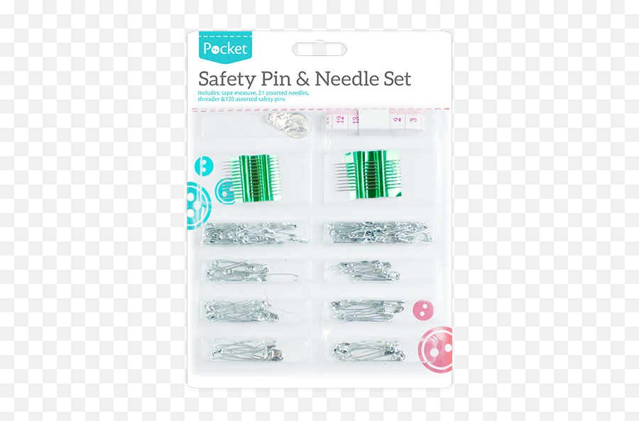Safety Pin U0026 Needle Set - Plastic Png,Safety Pin Png
