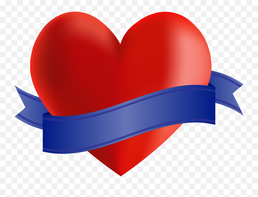 Icon Heart Ribbon Banner Copy Space Valentine - Heart Love And Ribbon Icon Png,Ribbon Banner Png