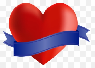 Icon Heart Ribbon Banner Copy Space Valentine - Love And png
