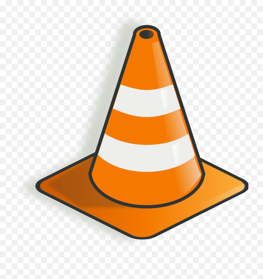 Coneorangevlc Media Player Png Clipart - Royalty Free Svg Construction Clip Art,Video Play Png