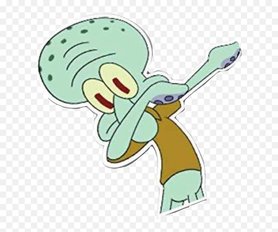 Squidward Dab Freetoedit Sticker - Squidward Dab Png,Squidward Dab Png