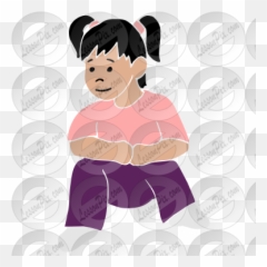 Squat Stencil For Classroom Therapy Use - Great Squat Clipart Bun Png,Squat Png