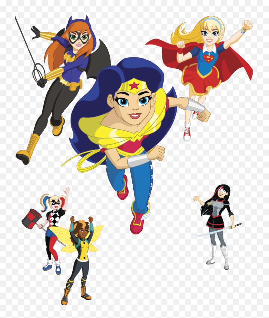 Dc Super Hero Girls Batgirl Wonder Woman Starfire Kara Zor - Dc Superhero Girls Png,Starfire Png