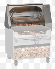 Okanogan Single Spit Rotisserie Charbroiler Wood Stone Png