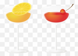 Sea Breeze Wine Cocktail Orange Drink - Wine Glass Png,Garnish Png