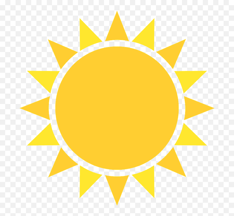 Sun Emoji Clipart - Sun Emoji On Black Png,Sun Emoji Png