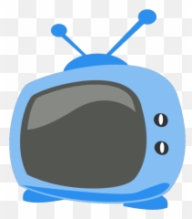 Blue Cartoon Tv Clip Art - Radio Waves Used In Television png