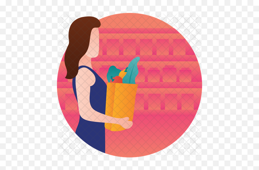 Grocery Shopping Icon - Household Supply Png,People Shopping Png