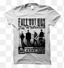 Band Photo White Tee Slim Fit Shirt Cotton - Eyes Shirt png
