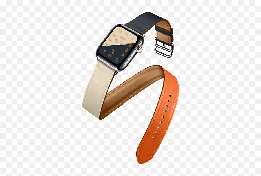 The Latest Apple Watch Hermès - Apple Watch Hermes Double Tour Band Png,Hermes Png