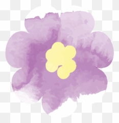 Free Flor De Color Agua Png With Transparent Background - Flor Morada Acuarela Png,Agua Png