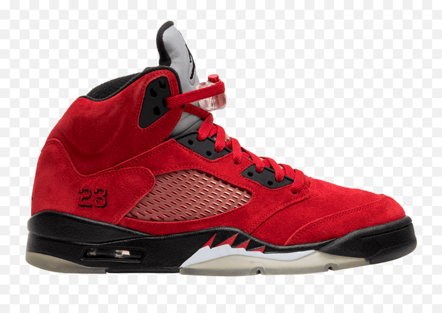Download Air Jordan 5 Retro U0027raging Bull Red Suedeu0027 - Shoe Jordan 5 Retro Raging Bull Png,Jordan Shoe Png