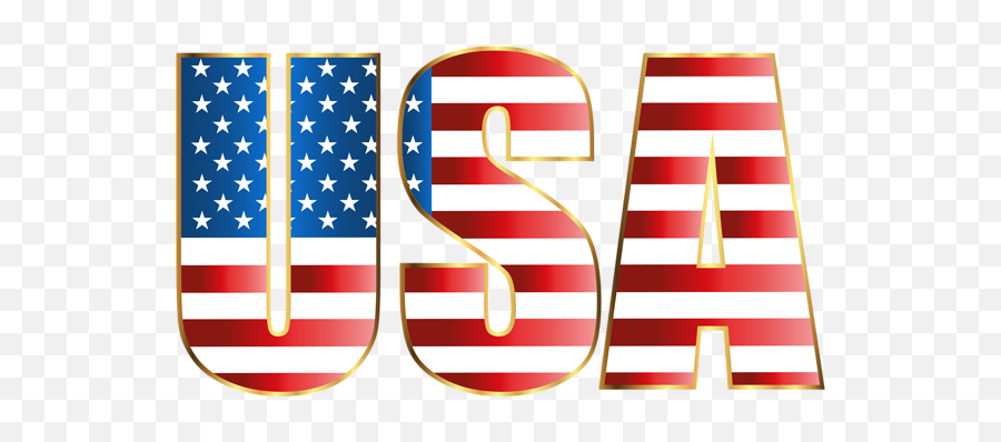 Usa Transparent Png Clip Art Image Images - Usa Name With Flag,4th Of July Transparent